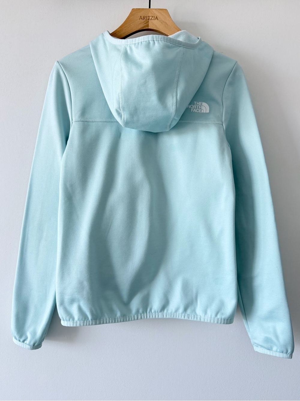 The North Face Mint Blue Full Zip Fleece Lined Hoodie Size XS - Picture 7 of 11